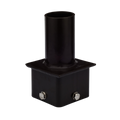 Single Tenon Adapter for 4" and 5" Square Light Pole - Vertical Bronze