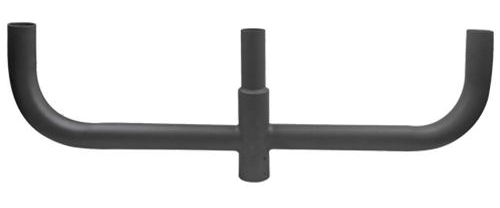 Round Triple Bullhorn Tenon Adapter for Round Pole - Vertical Bronze