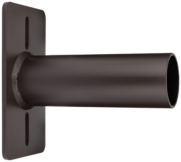Single Side Mounted Tenon Adapter for Square Light Pole  -  Horizontal Bronze