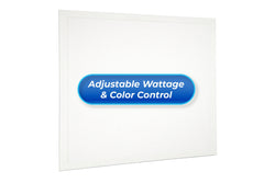 LED Panel Light Adjustable Wattage + Color Temperature - Backlit - 3500K (Warm White) / 4000K (Natural White) / 5000K (Daylight White) JLP Series - 12 Count