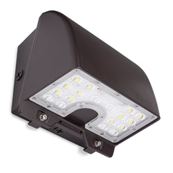 LED Wall Pack - Bronze - LUMOS Series FlexPack™ - Forward Throw and Full Cutoff Adjustable