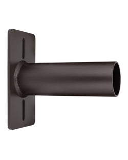 Single Side Mounted Tenon Adapter for Square Light Pole  -  Horizontal Bronze