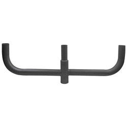 Round Triple Bullhorn Tenon Adapter for Round Pole - Vertical Bronze