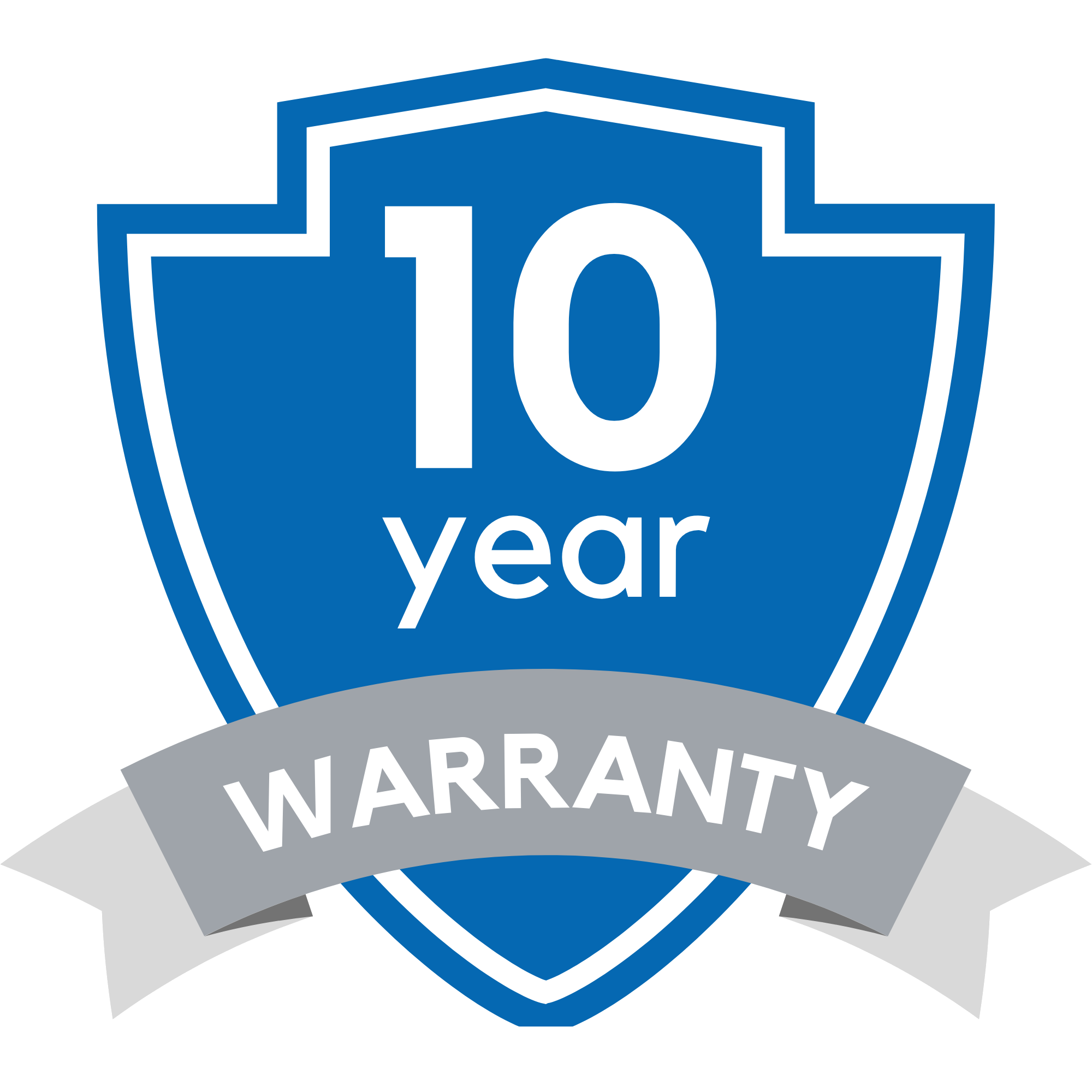 10 Year Warranty badge